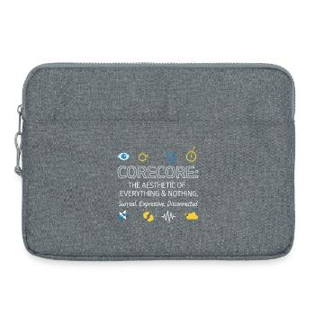 Corecore The Aesthetic of Everything Collage - Laptoptasche 15" - Grau meliert - Vorne
