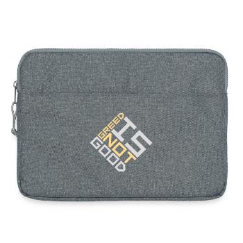 Greed Is Not Good Anti-Capitalism Statement Protest - Laptop bag 15" - heather grey - Front