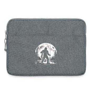 Bigfoot Fishing - Laptop bag 15" - heather grey - Front