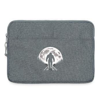Bigfoot sur les voies ferrées - Sacoche pour ordinateur portable 15 pouces - gris chiné - Devant