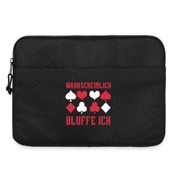 Poker Probably I'm Bluffing - Laptop bag 15" - black - Front