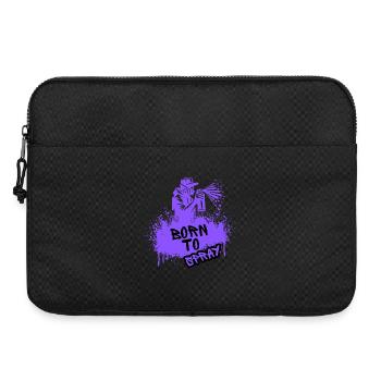 Born to Spray Urban Art Graffiti Streetwear - Laptoptasche 15" - Schwarz - Vorne
