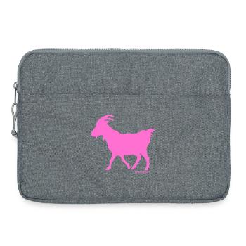 Scapegoat pink - Laptop bag 15" - heather grey - Front