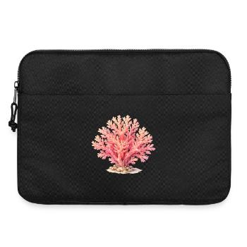 Illustration de corail rose - Sacoche pour ordinateur portable 15 pouces - noir - Devant