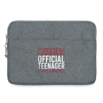 Warning Official Teenager Do Not Approach - Laptop bag 15" - heather grey - Front