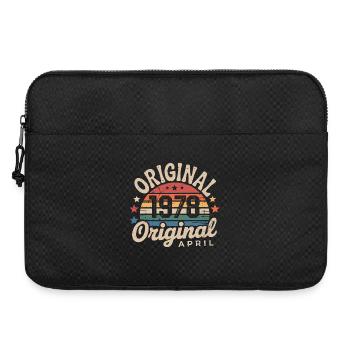 April 1978 Vintage Retro April Birthday Gift - Laptop bag 15" - black - Front