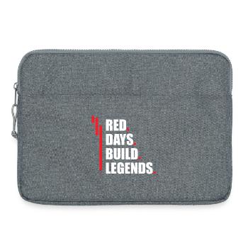 Jours rouges construisent des légendes Marché boursier Trader en bourse - Sacoche pour ordinateur portable 15 pouces - gris chiné - Devant