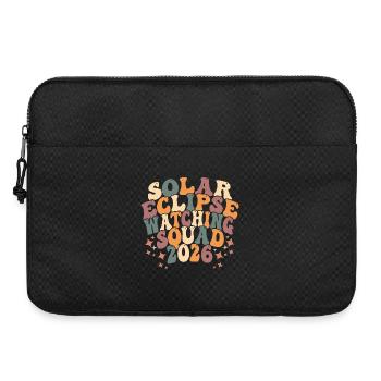 Solar Eclipse Squad 2026 - Laptoptasche 15" - Schwarz - Vorne