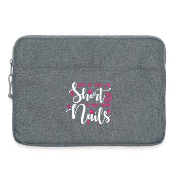 Nail Designer Nail Designer Cosmetics Nail Salon - Laptop bag 15" - heather grey - Front