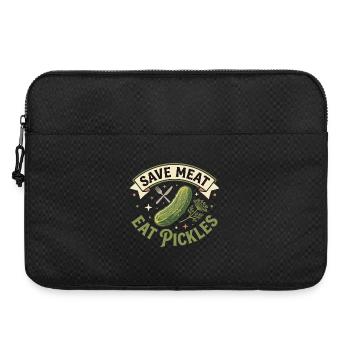 Sauver la viande Mange des cornichons Drôle Vegan - Sacoche pour ordinateur portable 15 pouces - noir - Devant