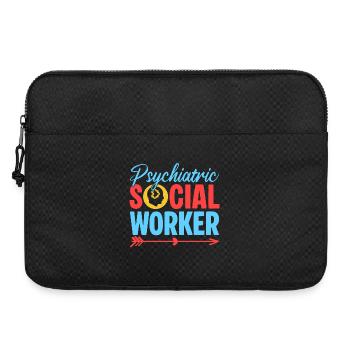 Travail social psychiatrique Quota pour travailleurs sociaux - Sacoche pour ordinateur portable 15 pouces - noir - Devant
