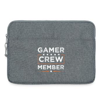 Équipe de joueurs - Sacoche pour ordinateur portable 15 pouces - gris chiné - Devant