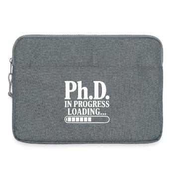 Ph.D. In Progress Loading... - Laptop bag 15" - heather grey - Front