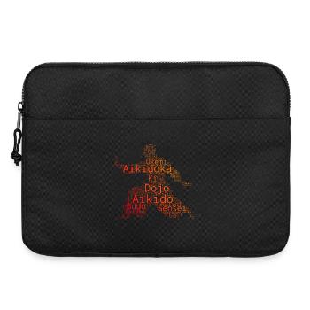 Self Defense Gift for an Aikido Student - Laptop bag 15" - black - Front