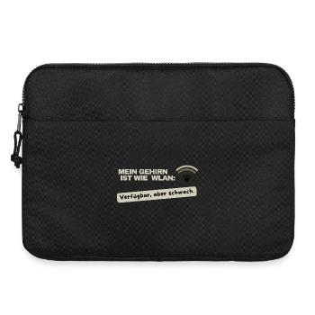 Mein Gehirn ist wie WLAN - verfügbar, aber schwach - Laptoptasche 15" - Schwarz - Vorne
