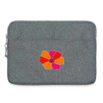 Flower - Laptoptasche 15" - Grau meliert - Vorne