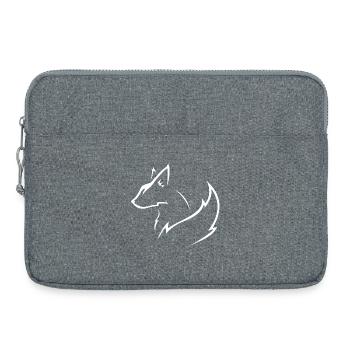 white fox - Laptop bag 15" - heather grey - Front