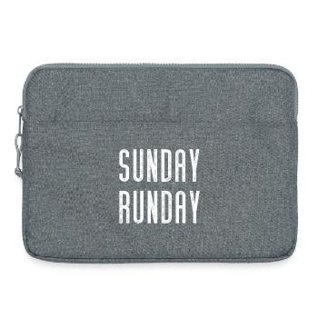 Sunday Runday - Laptop bag 15" - heather grey - Front