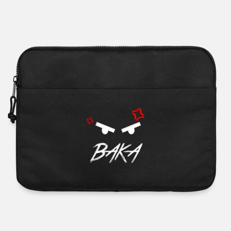 Baka Expression dans l’anime - Sacoche pour ordinateur portable 15 pouces - noir