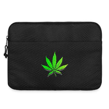 Cannabis weed Cannabis leaf stoned stoner stoner - Laptop bag 15" - black - Front