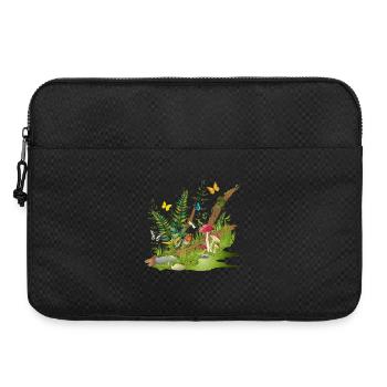a piece of nature at the edge of the forest - habitat for animals - Laptop bag 15" - black - Front