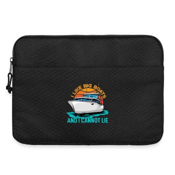 Ich mag große Boote und ich kann nicht lügen - Laptoptasche 15" - Schwarz - Vorne