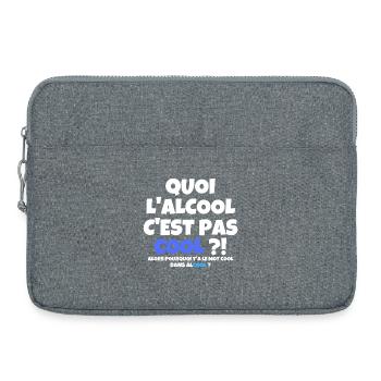 alcool, buveur de compétition, bière - Sacoche pour ordinateur portable 15 pouces - gris chiné - Devant
