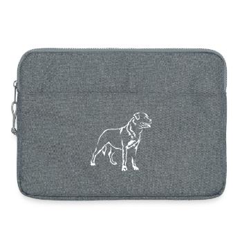 Rottweiler « Édition Noire » - Sacoche pour ordinateur portable 15 pouces - gris chiné - Devant