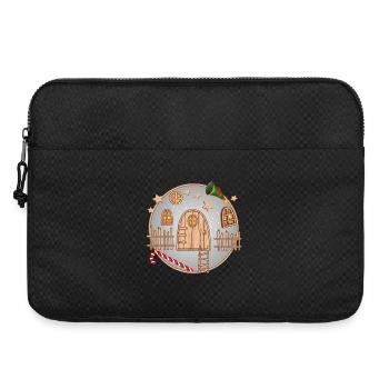 petite porte de gnome mignonne pour Noël - Sacoche pour ordinateur portable 15 pouces - noir - Devant