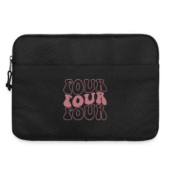 Quatre 4ème anniversaire pour les filles de 4 ans - Sacoche pour ordinateur portable 15 pouces - noir - Devant