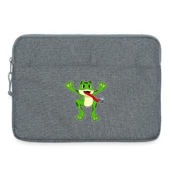 Frosch Fliege - Laptoptasche 15" - Grau meliert - Vorne