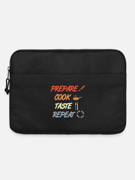 Prepare Cook Taste Repeat - Laptoptasche 15" - Schwarz