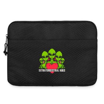 Alien, ovni, soucoupe volante - Sacoche pour ordinateur portable 15 pouces - noir - Devant