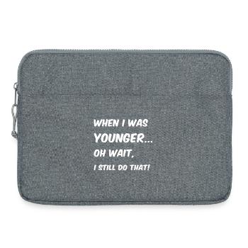 When I was younger - Laptoptasche 15" - Grau meliert - Vorne