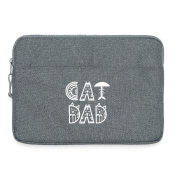 Cat, Cat Lover, Cat Owner - Laptop bag 15" - heather grey - Front