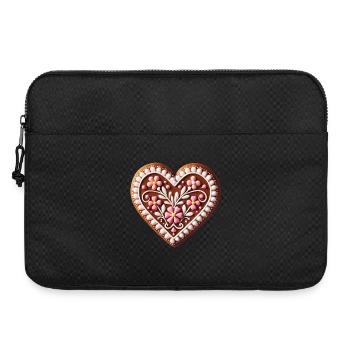 Cœur en pain d’épices : Tradition sucrée et amour combinés - Sacoche pour ordinateur portable 15 pouces - noir - Devant