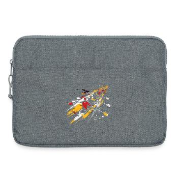 Rowing Team Sketch - Laptop bag 15" - heather grey - Front