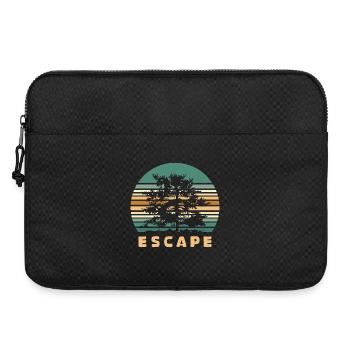Escape Forest Design - Logo d’aventure rétro dans la nature - Sacoche pour ordinateur portable 15 pouces - noir - Devant