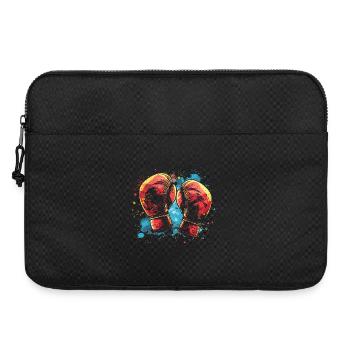 Boxhandschuhe Streetart - Laptoptasche 15" - Schwarz - Vorne