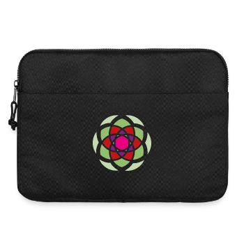 Yoga Mandala Energy Blossom Garden Meditation om - Laptop bag 15" - black - Front