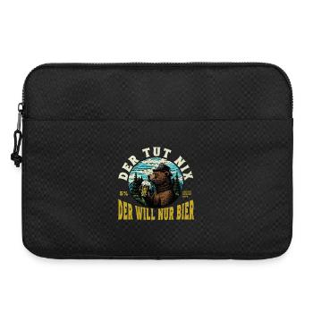 Der tut nix der will nur Bier Bär - Laptoptasche 15" - Schwarz - Vorne