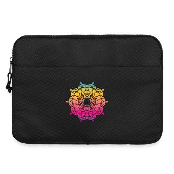 Yoga Mandala Ornament Gradient Colorful om - Laptop bag 15" - black - Front