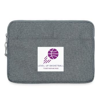 Level Up Basketball  - Laptop bag 15" - heather grey - Front