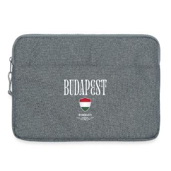 J’aime Budapest, Budapest Hongrie - Sacoche pour ordinateur portable 15 pouces - gris chiné - Devant