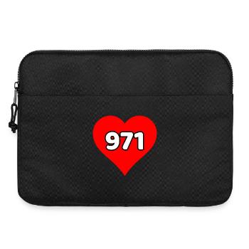 I love Guadeloupe 971 - Laptop bag 15" - black - Front