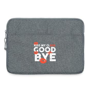 Chemises de classe Embrasse ma classe au revoir lèvres - Sacoche pour ordinateur portable 15 pouces - gris chiné - Devant