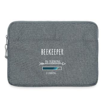 Beekeeper Geschenk Beruf Ausbildung Imker - Laptoptasche 15" - Grau meliert - Vorne