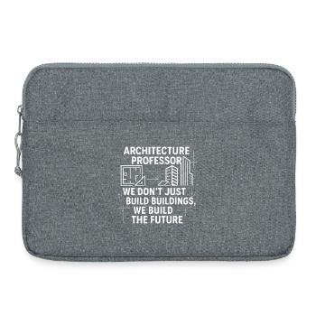 Professeur d’architecture - Sacoche pour ordinateur portable 15 pouces - gris chiné - Devant