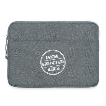Büroparty-Modus aktiviert - Laptoptasche 15" - Grau meliert - Vorne