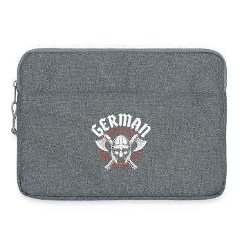 Germanen Wikinger Odin  - Laptoptasche 15" - Grau meliert - Vorne